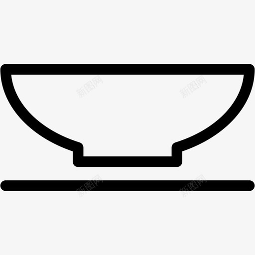 碗盘子食物图标svg_新图网 https://ixintu.com 厨房 盘子 碗 食品 食物