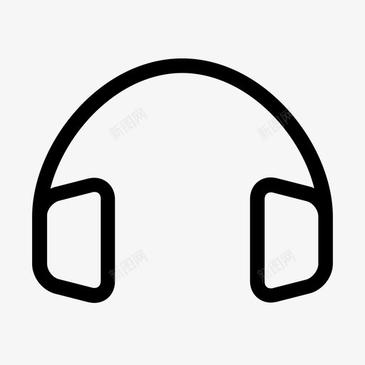 耳机音乐1图标svg_新图网 https://ixintu.com 耳机 音乐1