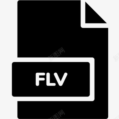 flv文件扩展名格式图标图标