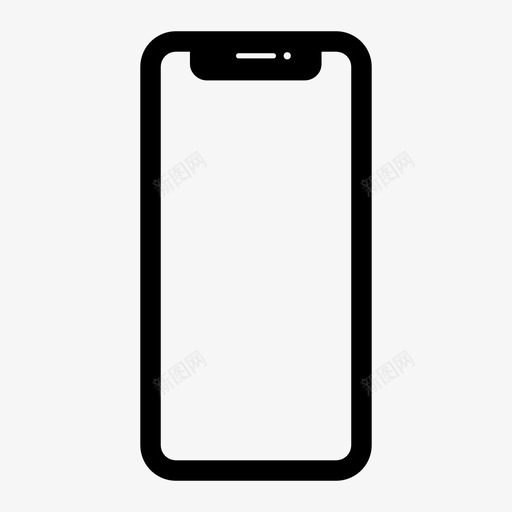 iphonex苹果智能手机图标svg_新图网 https://ixintu.com iphonex 十个 智能手机 苹果