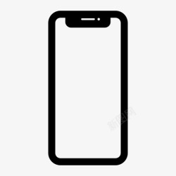 十个iphonex苹果智能手机图标高清图片
