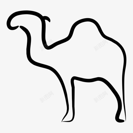 骆驼动物哺乳动物图标svg_新图网 https://ixintu.com 动物 动物哺乳动物 哺乳动物 骆驼