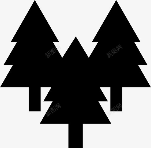 松树森林木材图标svg_新图网 https://ixintu.com 木材 松树 森林