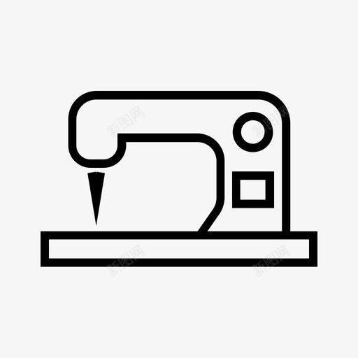 缝纫机服装制造商时装图标svg_新图网 https://ixintu.com 家用电器 时装 服装制造商 缝纫机