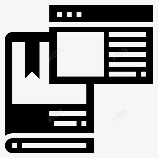 书籍电子学习知识图标svg_新图网 https://ixintu.com 书籍 电子学习 电子学习扎实 知识 网站
