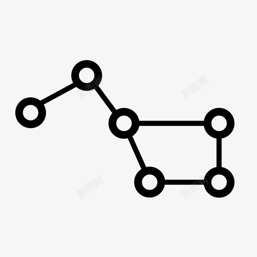 北斗七星星座太空图标svg_新图网 https://ixintu.com 北斗七星 太空 星座 星星
