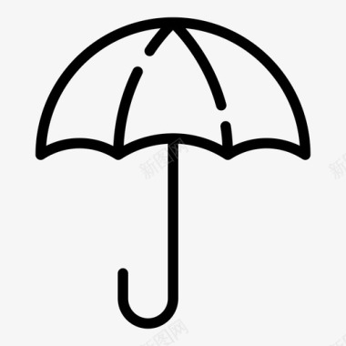 伞气象阳伞图标图标