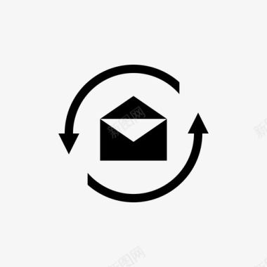 重新发送联系电子邮件图标图标