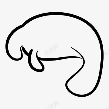象海豹动物海象图标图标