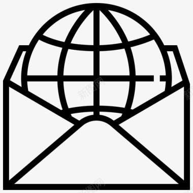 邮件地球邮政图标图标