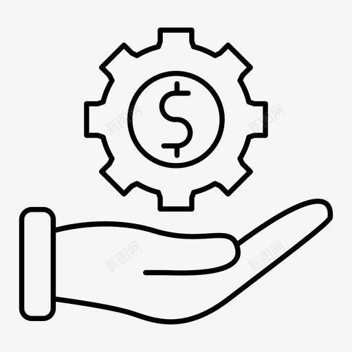 赚钱现金货币图标svg_新图网 https://ixintu.com 市场经济概述 现金 货币 赚钱 金融