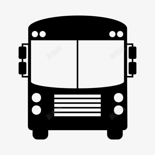 公共汽车旅行旅游图标svg_新图网 https://ixintu.com 交通 公共汽车 旅游 旅行