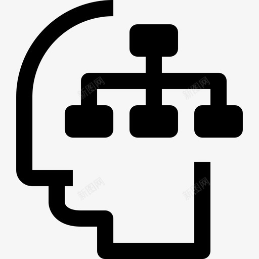 人类思维和思维大脑头脑图标svg_新图网 https://ixintu.com 人类思维和思维 人类思维的最小图标 大脑 头脑 计划 过程