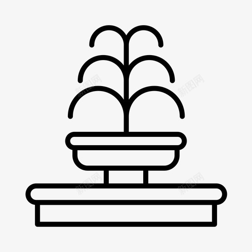 喷泉展览公园图标svg_新图网 https://ixintu.com 公园 动物园 喷泉 展览 野生动物园