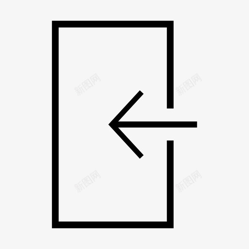 出口紧急出口进入图标svg_新图网 https://ixintu.com 出口 出口标志 登录 紧急出口 进入