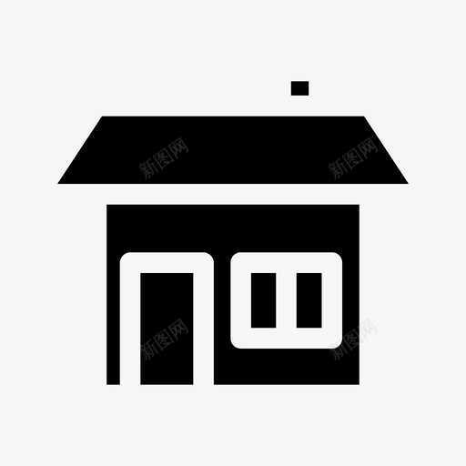 房子房子窗户小房子图标svg_新图网 https://ixintu.com 小房子 房子 房子窗户