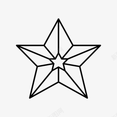 星星五角星装饰图标图标