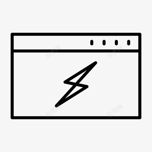 lightning浏览器浏览器窗口通知图标svg_新图网 https://ixintu.com lightning浏览器 web浏览器 浏览器窗口 通知