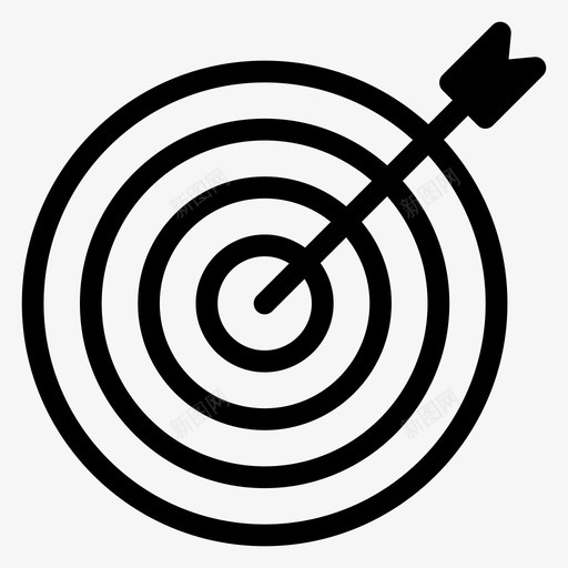 目标圆圈点图标svg_新图网 https://ixintu.com 业务和办公室图示符图标 圆圈 点 目标