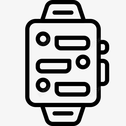 智能手表小工具信息图标svg_新图网 https://ixintu.com 信息 小工具 技术 操作系统 时间 智能手表 电气设备概述