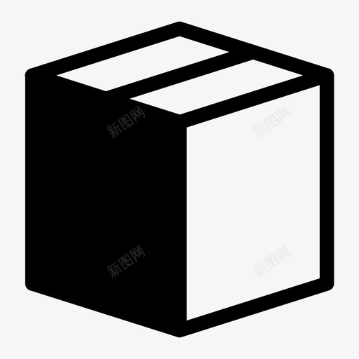 移动箱纸板箱送货箱图标svg_新图网 https://ixintu.com 仓储 包裹 移动箱 纸板箱 送货箱