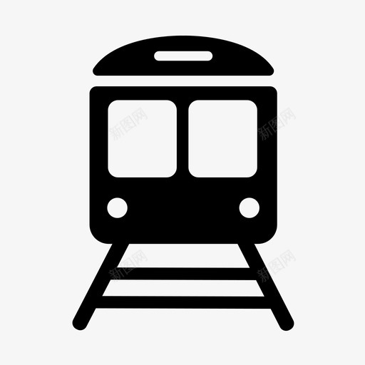 火车机车铁路图标svg_新图网 https://ixintu.com 旅行 旅行装配件 机车 火车 运输 铁路