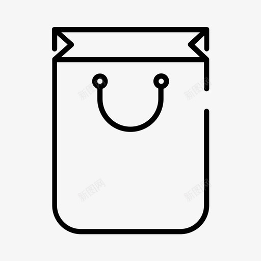 购物袋杂项图标svg_新图网 https://ixintu.com 杂项 购物袋
