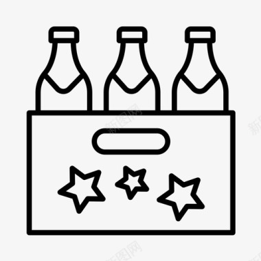 啤酒酒瓶子图标图标