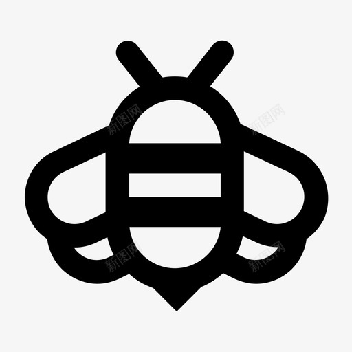 蜜蜂大黄蜂动物图标svg_新图网 https://ixintu.com 动物 大黄蜂 蜜蜂