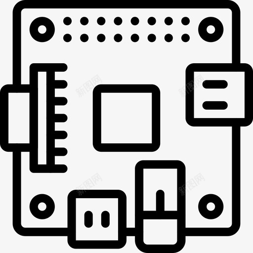 树莓皮计算机硬件图标svg_新图网 https://ixintu.com hdmi sd卡 usb 树莓皮 电气设备概述 硬件 计算机