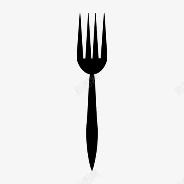 叉子吃野餐图标图标