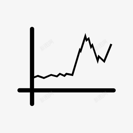 图表折线图市场图标svg_新图网 https://ixintu.com 加薪 图表 市场 折线图 统计 股票