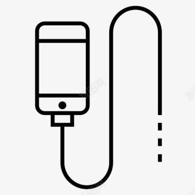 手机充电手机电插头图标图标