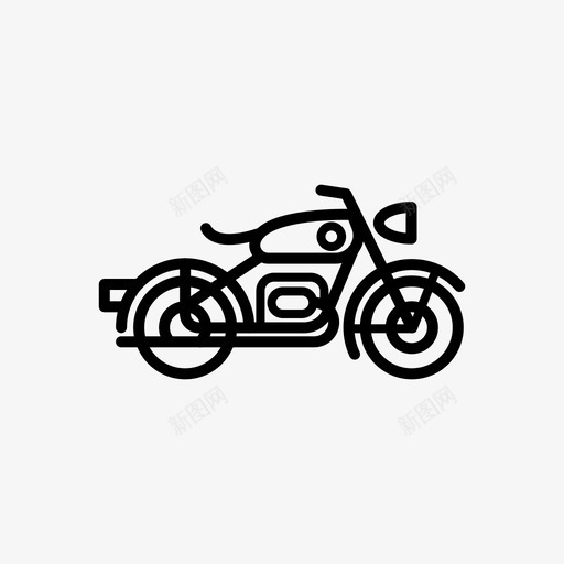 宝马自行车摩托车复古图标svg_新图网 https://ixintu.com 咖啡赛车 复古 宝马自行车 摩托车