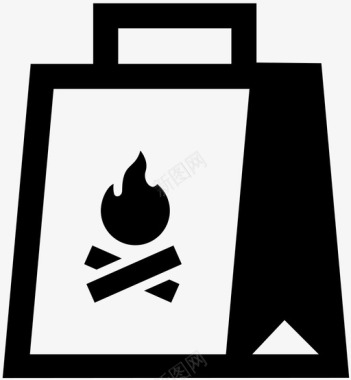 煤火包装图标图标
