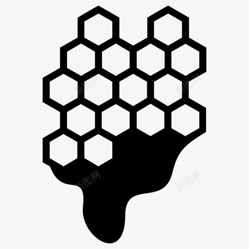 蜂蜜蜜蜂蜂巢图标svg_新图网 https://ixintu.com 蜂巢 蜂蜜 蜜蜂