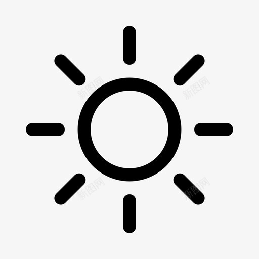 阳光亮度白天图标svg_新图网 https://ixintu.com 亮度 热量 白天 管理员侧菜单设置32px常规 阳光