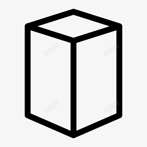 大盒子纸板纸箱图标svg_新图网 https://ixintu.com 大盒子 封闭的盒子 纸板 纸箱