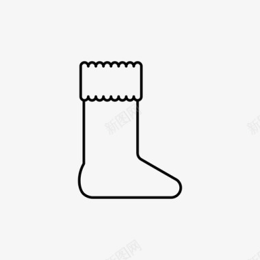 圣诞冬袜圣诞袜冬袜图标图标