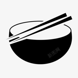 简洁碗餐饮标识碗高清图片