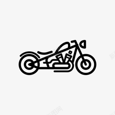 bobber自行车摩托车图标图标