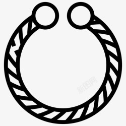 手镯ICON手镯手铐宝石图标高清图片
