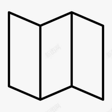 小册子传单新闻图标图标