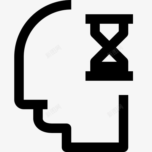 人类思维和思维大脑头脑图标svg_新图网 https://ixintu.com 人类思维和思维 人类思维的最小图标 大脑 头脑 时间 过程