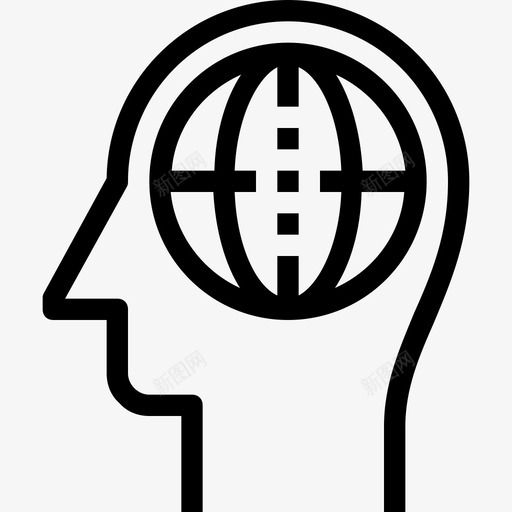 大思考全球头脑图标svg_新图网 https://ixintu.com 世界 人类 全球 大思考 头脑 思维 思维和大脑过程