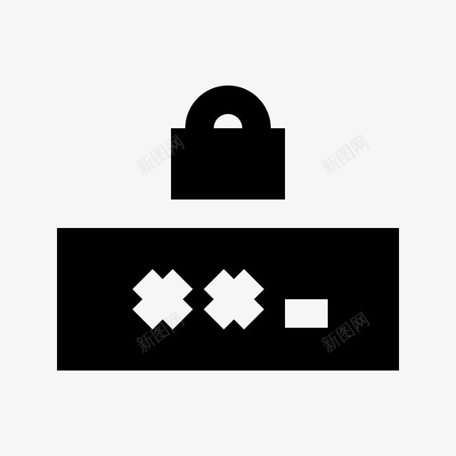 密码保护安全图标svg_新图网 https://ixintu.com 保护 安全 安全保护webgrid 密码