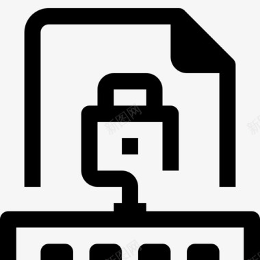 文件安全挂锁保护图标图标