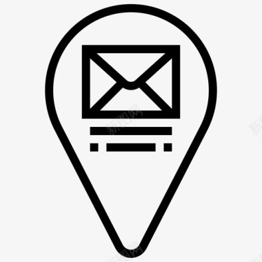 邮件信件地点图标图标