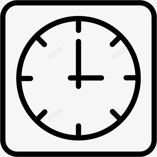 时钟闹钟小时图标svg_新图网 https://ixintu.com 小时 手表 教育3 时钟 时间 闹钟