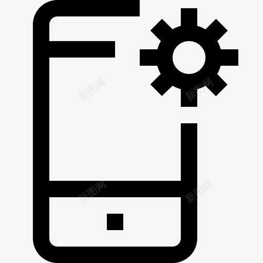 智能手机设备流程图标svg_新图网 https://ixintu.com 技术 智能手机 流程 移动功能最小图标 设备